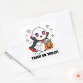 Kawaii Ghost Sticker - Schattigee Halloween Ghost (Envelop)