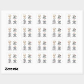 Kawaii Ghost Sticker Sheet | Halloween Sticker Set (Vel)