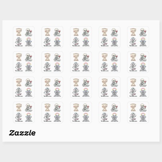 Kawaii Ghost Sticker Sheet | Halloween Sticker Set (Vel)