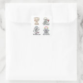 Kawaii Ghost Sticker Sheet | Halloween Sticker Set (Tas)