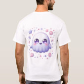 Kawaii Ghost T-Shirt – Schattige Pastel Halloween (Achterkant)
