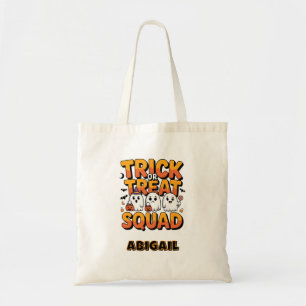 Kawaii Ghost Trick or treat Squad Halloween Snoep Tote Bag