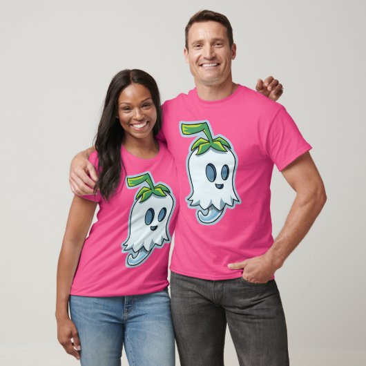 Kawaii Ghost Vegetable T-shirt (Unisex)