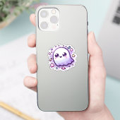Kawaii Ghost Vinyl Schattige Snoep Pastel Hallowee Sticker (Telefoon)