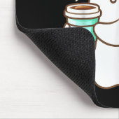 Kawaii Ghost With Pumpkin Coffee Cozy Halloween Au Muismat (Hoek)