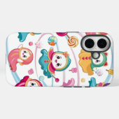 Kawaii ghosts wearing costumes floating around can Case-Mate iPhone case (Achterkant (horizontaal))