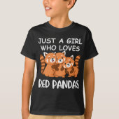 Kawaii Gift Women is gewoon een meisje dat van Rod T-shirt (Voorkant)