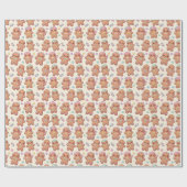 Kawaii Gingerbread Crew2 Cadeaupapier (Vlak)