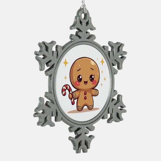 Kawaii Gingerbread Man Cute Christmas Ornament (Links)