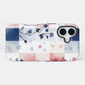 Kawaii Gingham pastel telefoonhoesje iPhone 16 Hoesje (Achterkant horizontaal)