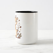 Kawaii Giraffe Koffie Twee-Tons Mok (Center)