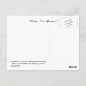 Kawaii Girl met Cute Bunnies Briefkaart (Achterkant)