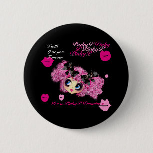 Kawaii Girl Pinky Promise-cadeaus voor vrienden Ronde Button 5,7 Cm