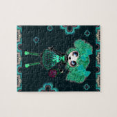 Kawaii Girl PinkyP smaragd Gothloli Legpuzzel (Horizontaal)