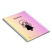 Kawaii Girl Spiral Foto Notitieboek (Rechterzijde)