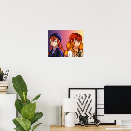Kawaii Girls Poster (Thuiskantoor)