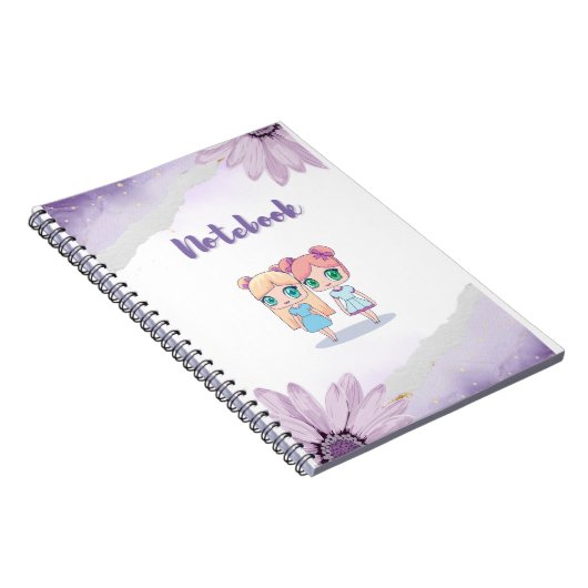 Kawaii Girls: Spiral Notitieboek voor kinderen (Rechterzijde)