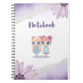 Kawaii Girls: Spiral Notitieboek voor kinderen (Voorkant)