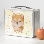 Kawaii glimlachend Cartoon-stijl Shiba Inu (In situ)