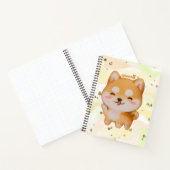 Kawaii glimlachend Cartoon-stijl Shiba Inu Notitieboek (Binnen)