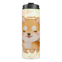 Kawaii glimlachend Cartoon-stijl Shiba Inu