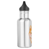 Kawaii glimlachend Cartoon-stijl Shiba Inu Waterfles (Links)
