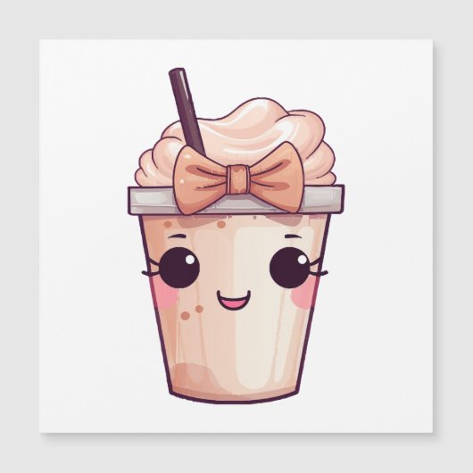 Kawaii Glimlachende Frappe (Voorkant)