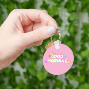 Kawaii Goedemorgen Zon & Regenboog Wolken Sleutelhanger