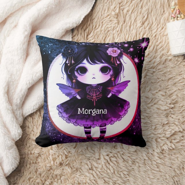 Kawaii Goth Meisjes Cute Gepersonaliseerde Gothic  Kussen (Deken)