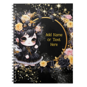 Kawaii Goth-meisjes Mooie Persoonlijke Gotische Ch Notitieboek