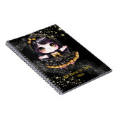 Kawaii Goth-meisjes Schattige Gepersonaliseerde Go Notitieboek (Rechterzijde)