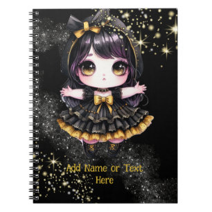 Kawaii Goth-meisjes Schattige Gepersonaliseerde Go Notitieboek