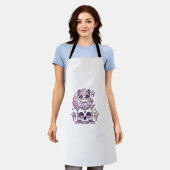 Kawaii Gothic Cat Pastel Gothic Gothic Cat _4 Schort (Gedragen)