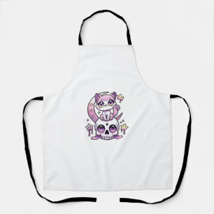 Kawaii Gothic Cat Pastel Gothic Gothic Cat _4 Schort
