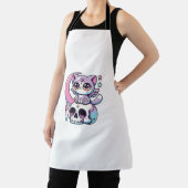 Kawaii Gothic Cat Pastel Gothic Gothic Cat Schort (Insitu)