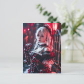 Kawaii Gothic Cosplay Maid Portret Briefkaart (Staand voorkant)