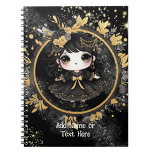 Kawaii Gothic Meisjes Schattige Gepersonaliseerde  Notitieboek