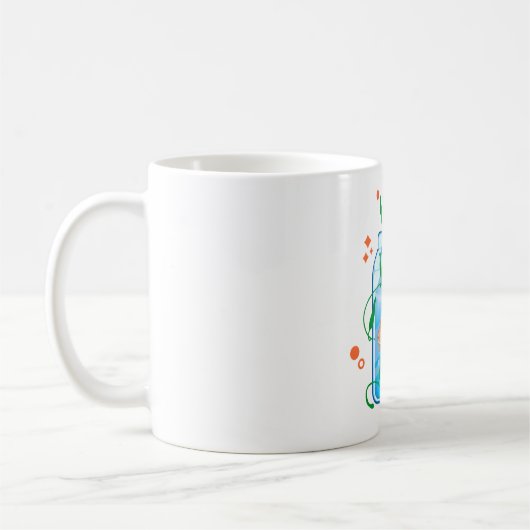 Kawaii-goudvis Koffiemok (Links)