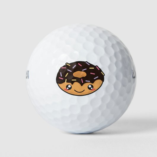 Kawaii grappige en coole donut golfballen (Voorkant)