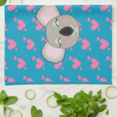 Kawaii grappige koalas uit liefde keukenhanddoek (Gevouwen)