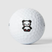 Kawaii grappige panda golfbal golfballen (Voorkant)