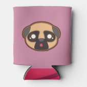 Kawaii grappige pug fles koeler (Voorkant)