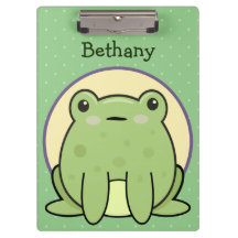 Kawaii Green Frog gepersonaliseerd
