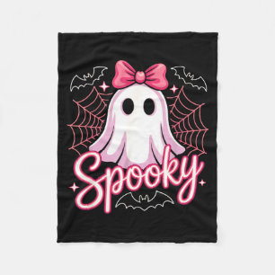 Kawaii griezelige geest schattige roze halloween g fleece deken