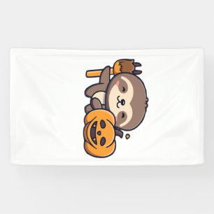 kawaii griezelige luiaard Klassiek T-shirt Spandoek