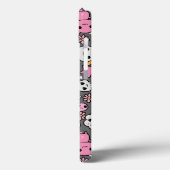 kawaii grijs patroon Case-Mate iPhone case (Achterkant / Links)