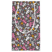 kawaii grijs patroon klein cadeauzakje (Voorkant)