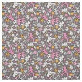 kawaii grijs patroon stof (Swatch)
