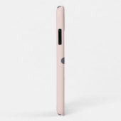 Kawaii grijze kat roze gepersonaliseerde telefoonh Case-Mate iPhone case (Achterkant/rechts)