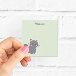 Kawaii Grijze Kat Salie Plaknotities Post-it® Notes